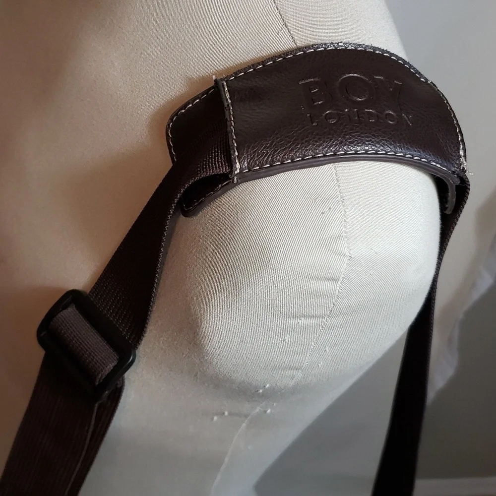 BOY LONDON Messenger Bag Faux Leather and Cordura - Picture 7 of 16